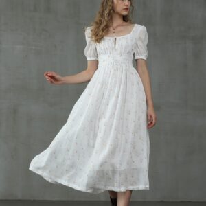 Princess linen dress