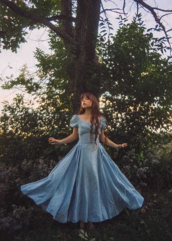 Girdle linen dress - Image 3