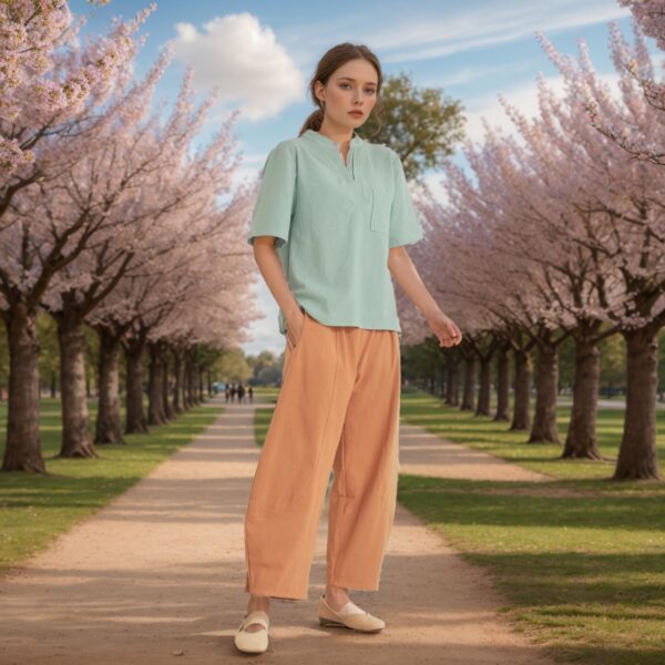 Loose Maxi Pants Cotton Fit Custom Plus - Image 2