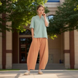 Loose Maxi Pants Cotton Fit Custom Plus