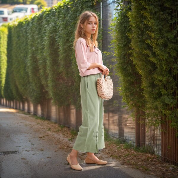 Loose Fit Cotton Pants Comfortable Plus Fit - Image 2