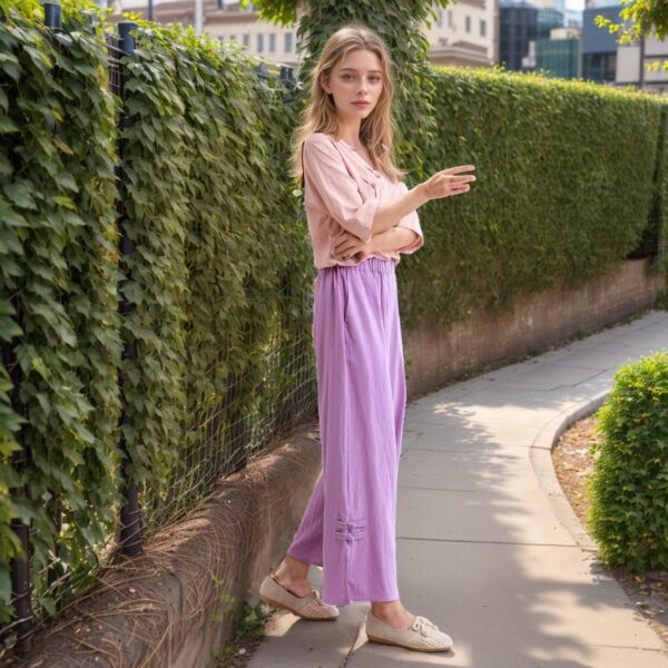 Maxi Cotton Pants Custom Fit Plus Size - Image 2