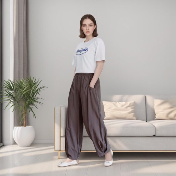 Elastic Waist Pants Loose Maxi Pant Custom - Image 3