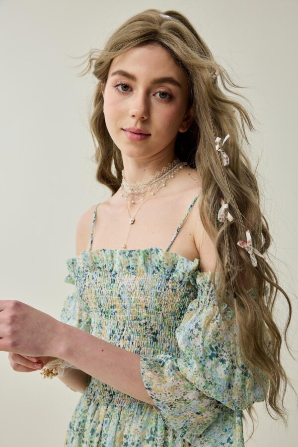 Off shoulder linen dress - Image 6