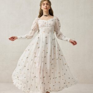 Floral Romantic linen dress