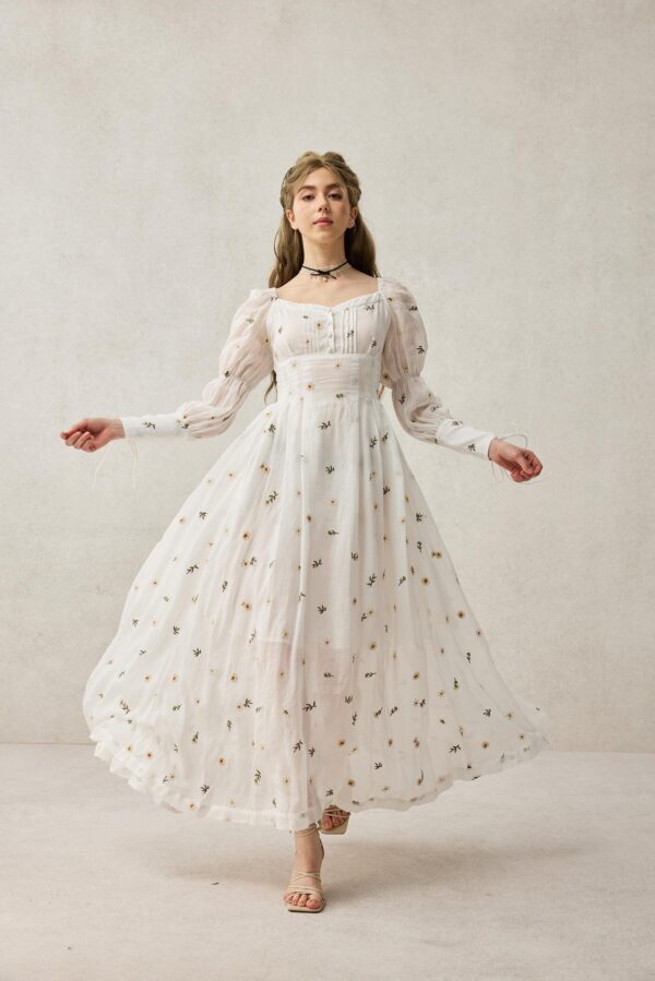 Floral Romantic linen dress