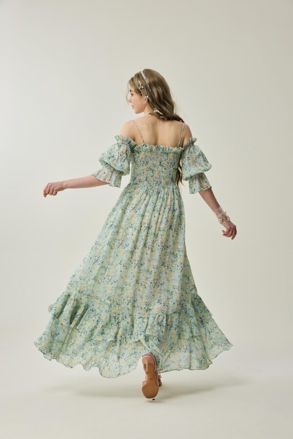 Off shoulder linen dress - Image 5